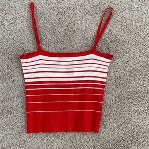 Red striped tank top ❤️